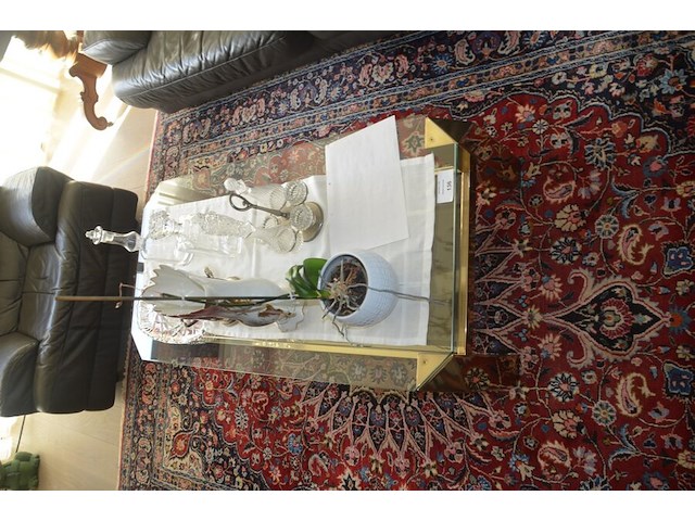 Moderne grijs lederen salon bestaande uit 3-2-1 zit, moderne rechthoekig glazen salontafel - afbeelding 9 van  14