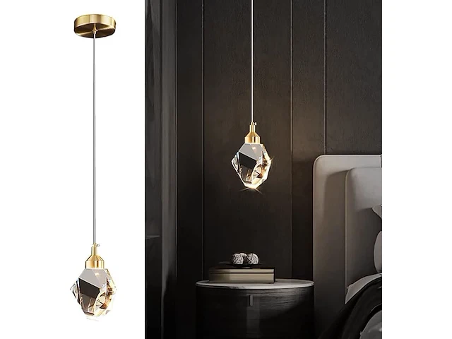 Moderne kristallen hanglamp - afbeelding 1 van  3