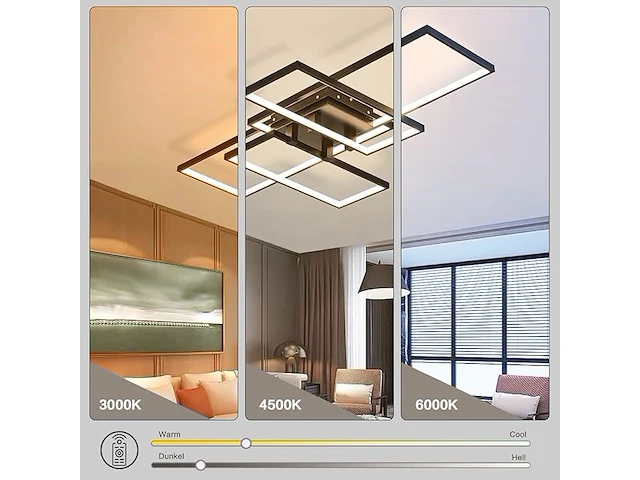 Moderne led-plafondlamp - afbeelding 3 van  3