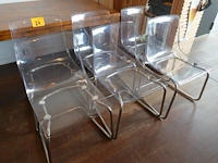 Moderne metalen stoelen 14 stuks - afbeelding 1 van  5