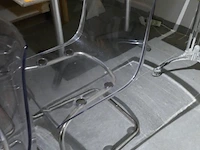 Moderne metalen stoelen 14 stuks - afbeelding 4 van  5