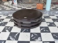 Moderne ronde zwarte salontafel - afbeelding 1 van  7