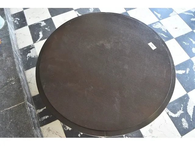 Moderne ronde zwarte salontafel - afbeelding 7 van  7