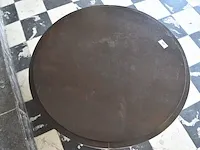 Moderne ronde zwarte salontafel - afbeelding 7 van  7
