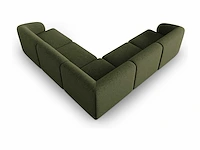 Modulaire hoekbank - 6 zits in gemêleerde groene chenille - afbeelding 3 van  5