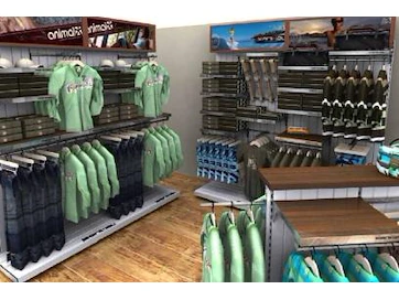 Modulaire winkel- of magazijninrichting animal