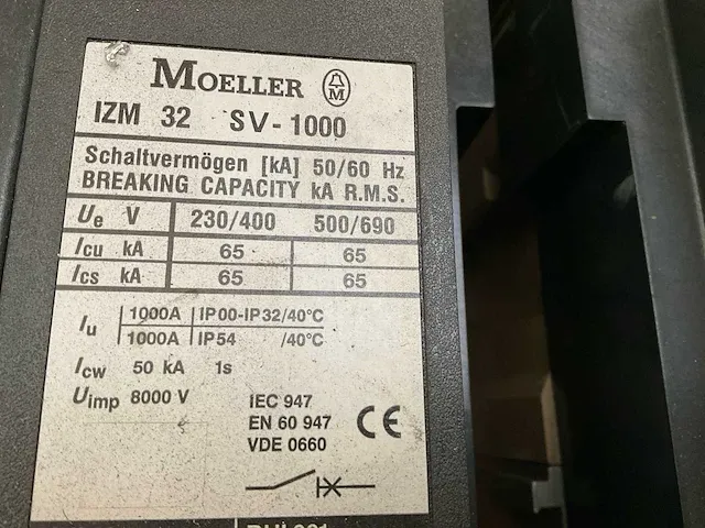 Moeller izm32 sv-1000 vermogenschakelaar - afbeelding 4 van  6