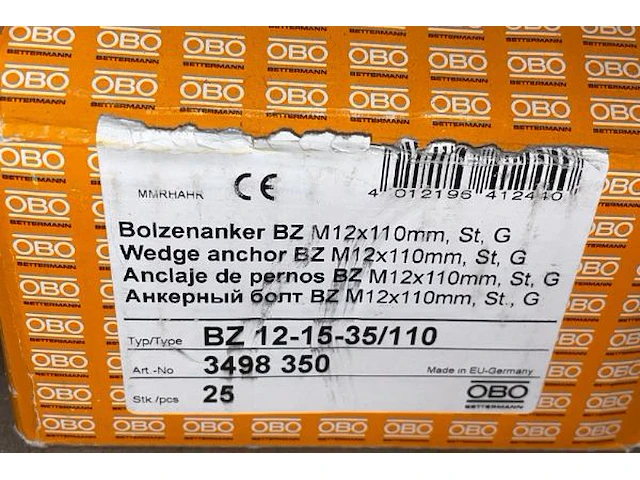 Moeren, ankerbouten, bouten - afbeelding 6 van  9