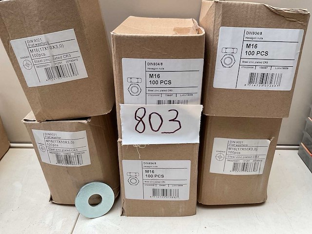 Moeren en ringen m 16 - afbeelding 2 van  5