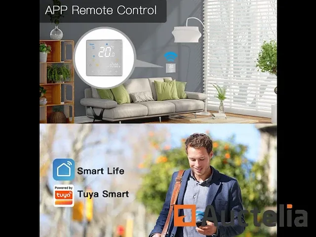 Moesgo smart en programmeerbare thermostaat met wifi-functie - afbeelding 1 van  7