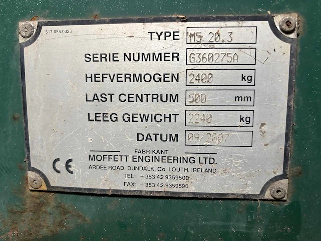 Moffet - 2007 - m5 20.3 - meeneemheftruck - afbeelding 10 van  10