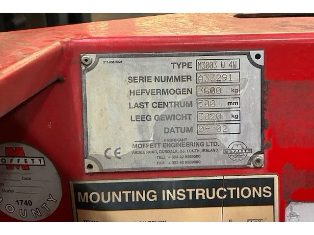 Moffett m3003 w4w kooiaap - afbeelding 5 van  13