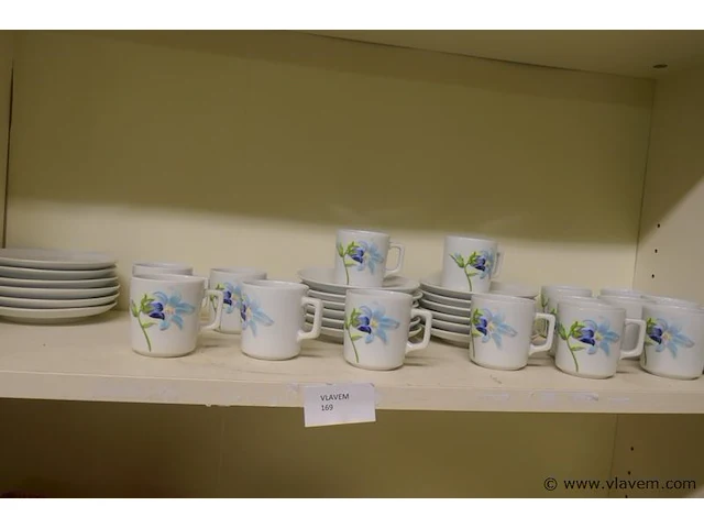 Mokka tasjes met bordjes - afbeelding 1 van  1
