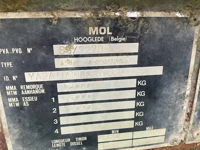 Mol plateau aanhangwagen - afbeelding 6 van  6