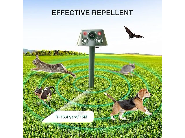 Mollenverjager op zonne-energie - afbeelding 2 van  2