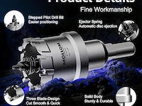 Mollom (5-3/4''|146mm) heavy duty carbide gatzaag met 2 voorboren - afbeelding 5 van  5