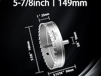 Mollom heavy duty carbide gatzaag (5-7/8''|149mm) - afbeelding 2 van  5