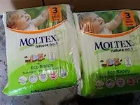 Moltex nature no. 1 maat 3 midi 4-9kg, eco luiers,2 pakken,68 stuks - afbeelding 1 van  3