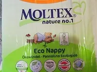 Moltex nature no. 1 maat 3 midi 4-9kg, eco luiers,2 pakken,68 stuks - afbeelding 2 van  3