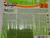 Moltex nature no. 1 maat 3 midi 4-9kg, eco luiers,2 pakken,68 stuks - afbeelding 3 van  3