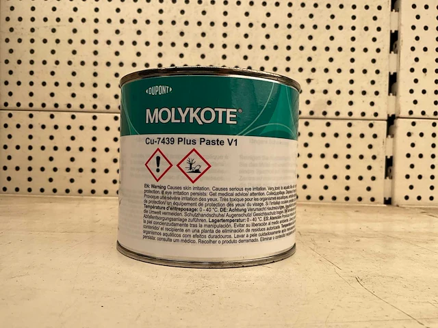 Molykote. cu-7439 plus pasta v1. smeer koperpasta voor hoge temperaturen 500 gr. (2x) - afbeelding 1 van  2