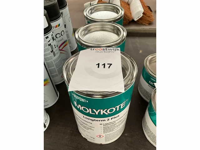 Molykote. longterm 2 plus. mineraal vet in blik. (3x) - afbeelding 2 van  2