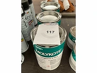 Molykote. longterm 2 plus. mineraal vet in blik. (3x) - afbeelding 2 van  2