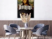 Mona lisa cash 60x90 cm - canvas wanddecoratie - afbeelding 2 van  2
