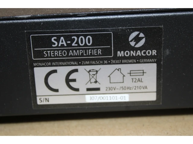Monacor sa-200 universele stereo versterker - afbeelding 4 van  4