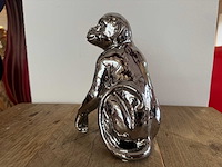 Monkey chrome silver h21cm - afbeelding 3 van  3