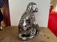 Monkey chrome silver h29cm - afbeelding 2 van  2