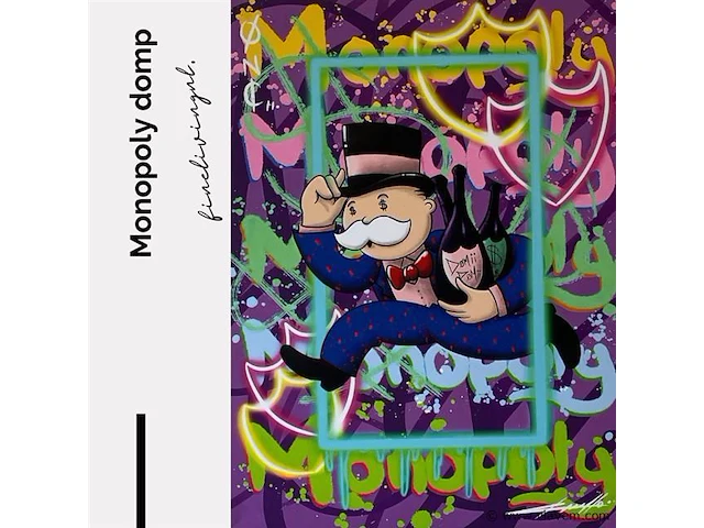 Monopoly domp 60x80 cm - canvas wanddecoratie - afbeelding 1 van  2