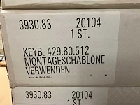 Montagesjablonen keyb. 429.801.512 - afbeelding 2 van  2