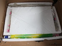 Mooie grote luster ( niet getest op volledig of werking) afm 106 x 86 27cm - afbeelding 2 van  2