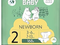 Moomin baby newborn eco luiers (168 stuks, 3 x 56) - afbeelding 1 van  4
