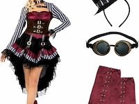 Morph kostuum dames steampunk (small) - afbeelding 1 van  2