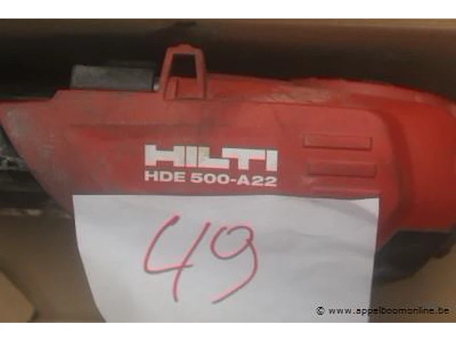 Mortelsdispencer hilti hde 500-a22, werking niet gekend - afbeelding 2 van  2