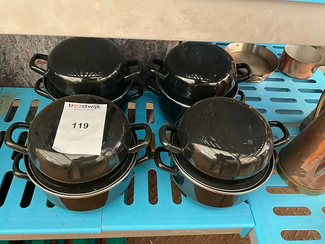 Mossel kookpotten (4x) - afbeelding 1 van  1
