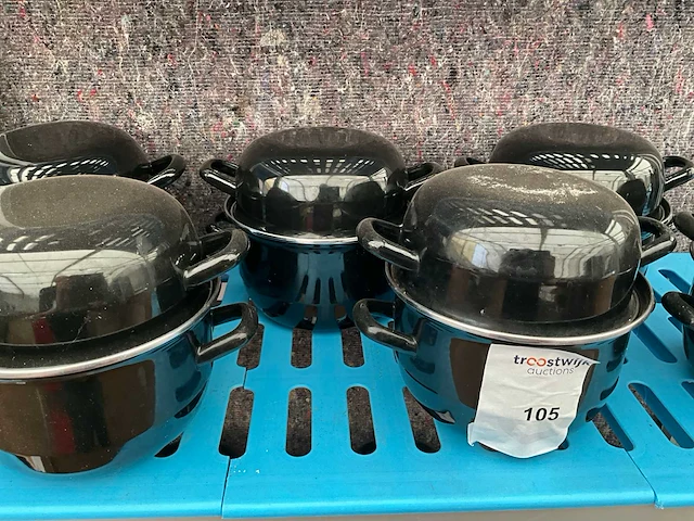 Mossel kookpotten (6x) - afbeelding 1 van  1