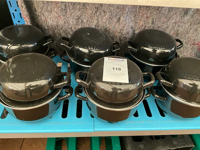 Mossel kookpotten (6x) - afbeelding 1 van  1