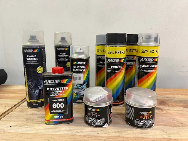 Motip onderhouds- en lakproducten set (12x) - afbeelding 2 van  8