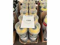 Motip. ral 1016. verfspuitbus,acryl spray 400 ml. (12x) - afbeelding 2 van  2