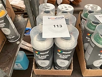 Motip. ral 9010. verfspuitbus,acryl spray 400 ml. (6x) - afbeelding 1 van  2