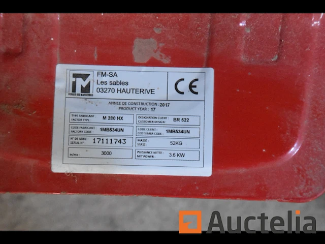 Motoculteur fm - h.28.fx (honda) - afbeelding 5 van  6