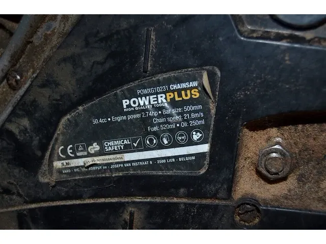 Motor kettingzaag powerplus powxg10231 50,4cc - afbeelding 5 van  8