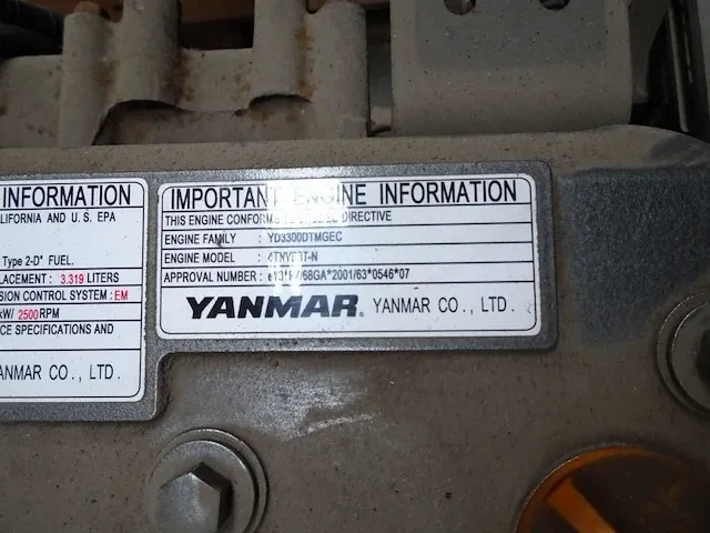 Motor yanmar - afbeelding 5 van  7