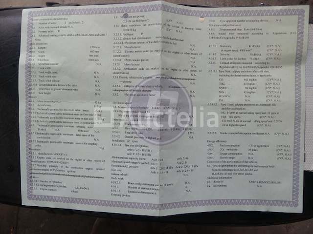 Motorfiets 50cc bluroc motorfietsen erfgoed 50(vin: yappb5a24m0000244) - afbeelding 6 van  16