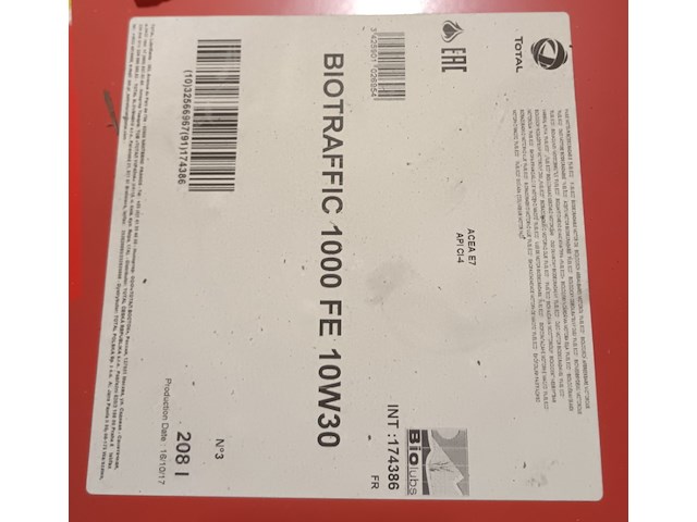 Motorolie biotraffic 1000fe 10w30 - afbeelding 2 van  2