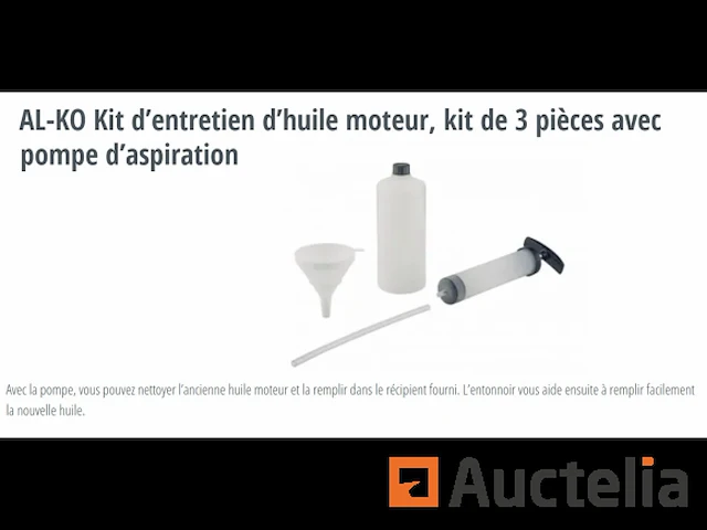 Motorolie serviceset, 3-delige set met al-ko zuigpomp 113807 - afbeelding 1 van  2