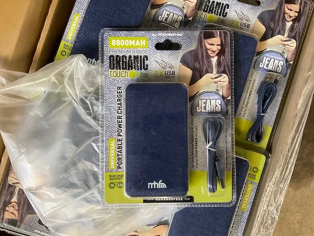 Mr. handsfree 8800mah premium range organic touch powerbank (37x) - afbeelding 1 van  5